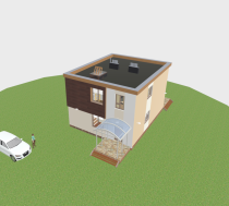 Монолитный дом построен по технологии  iHouse TermoPlus